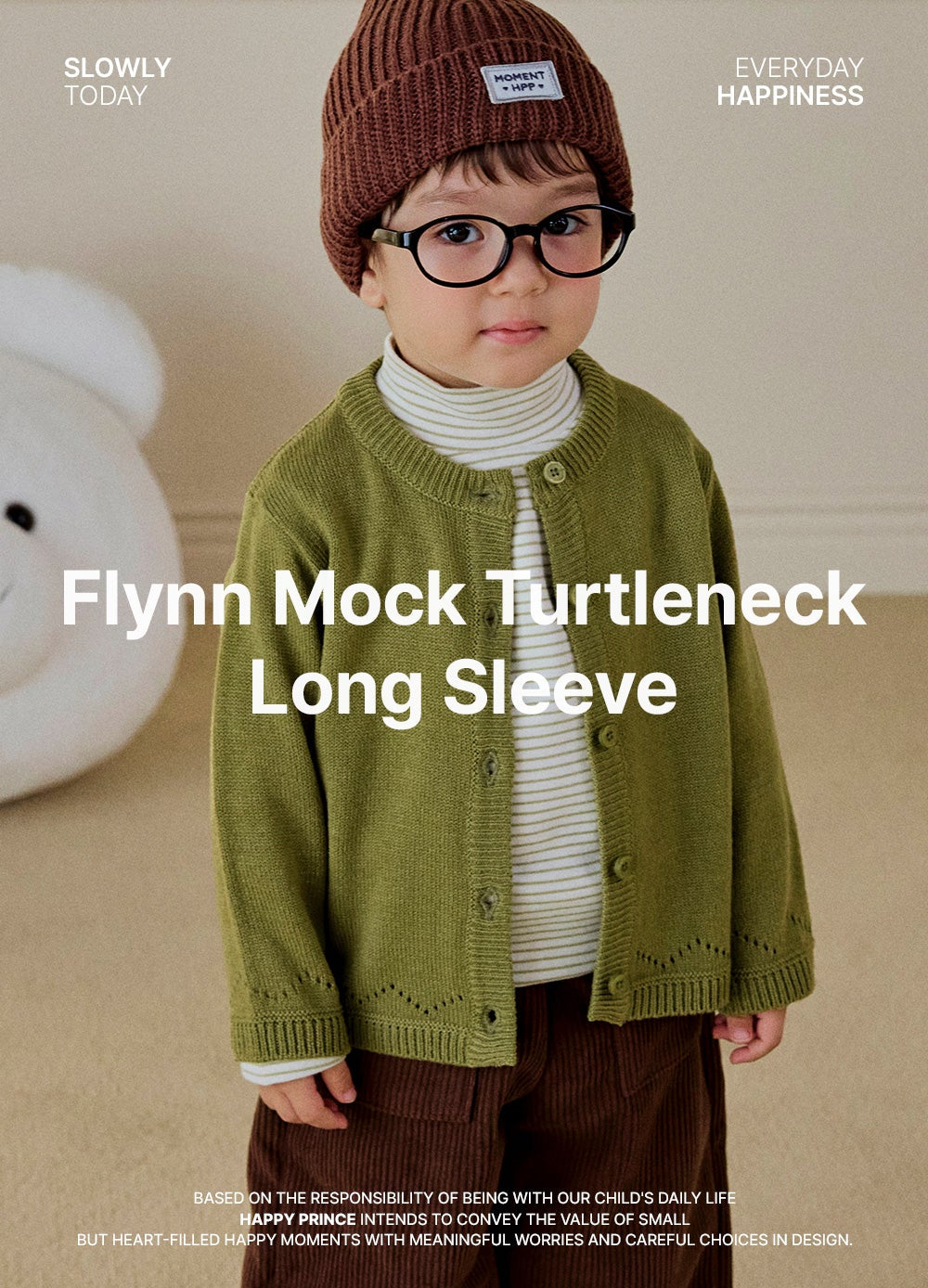 Flynn mock turtleneck baby long sleeve (SIZE 80-130)