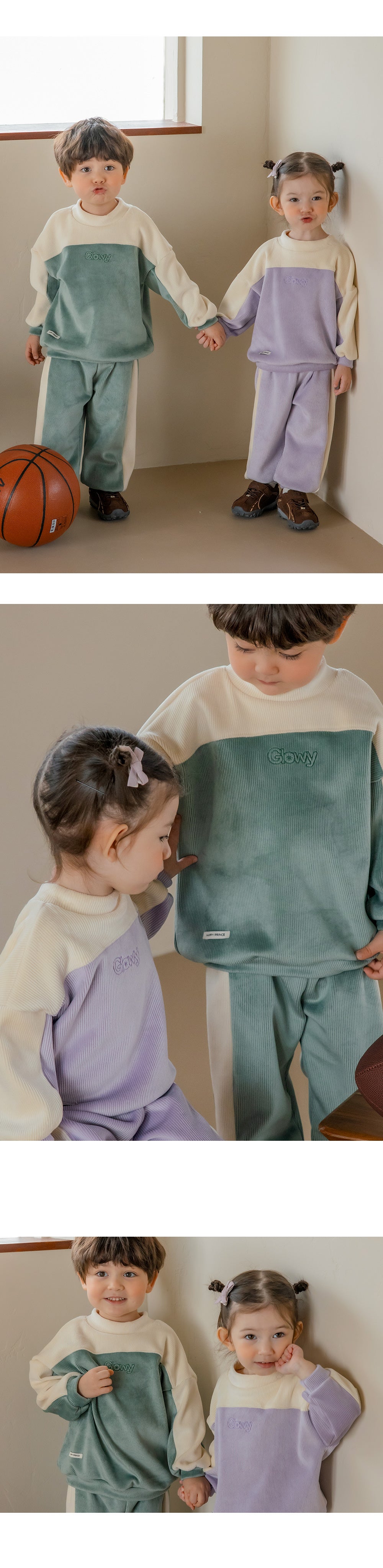 GLOWY DOUBLE VELOUR TOP AND BOTTOM