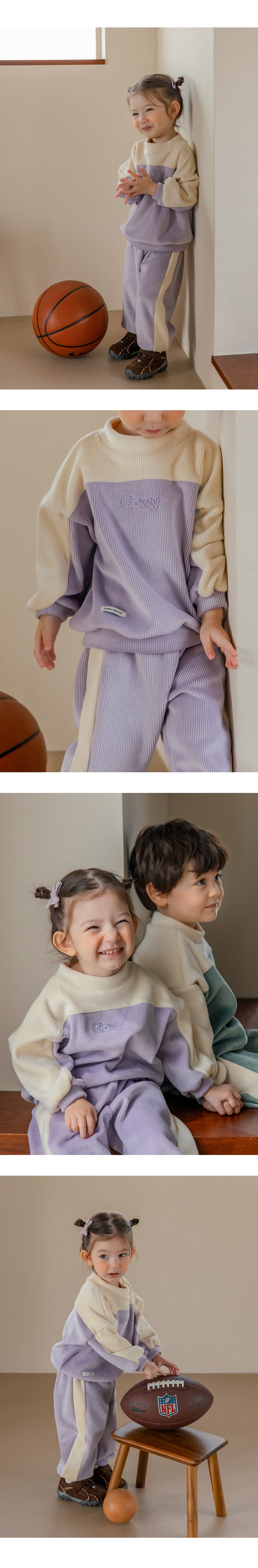 GLOWY DOUBLE VELOUR TOP AND BOTTOM