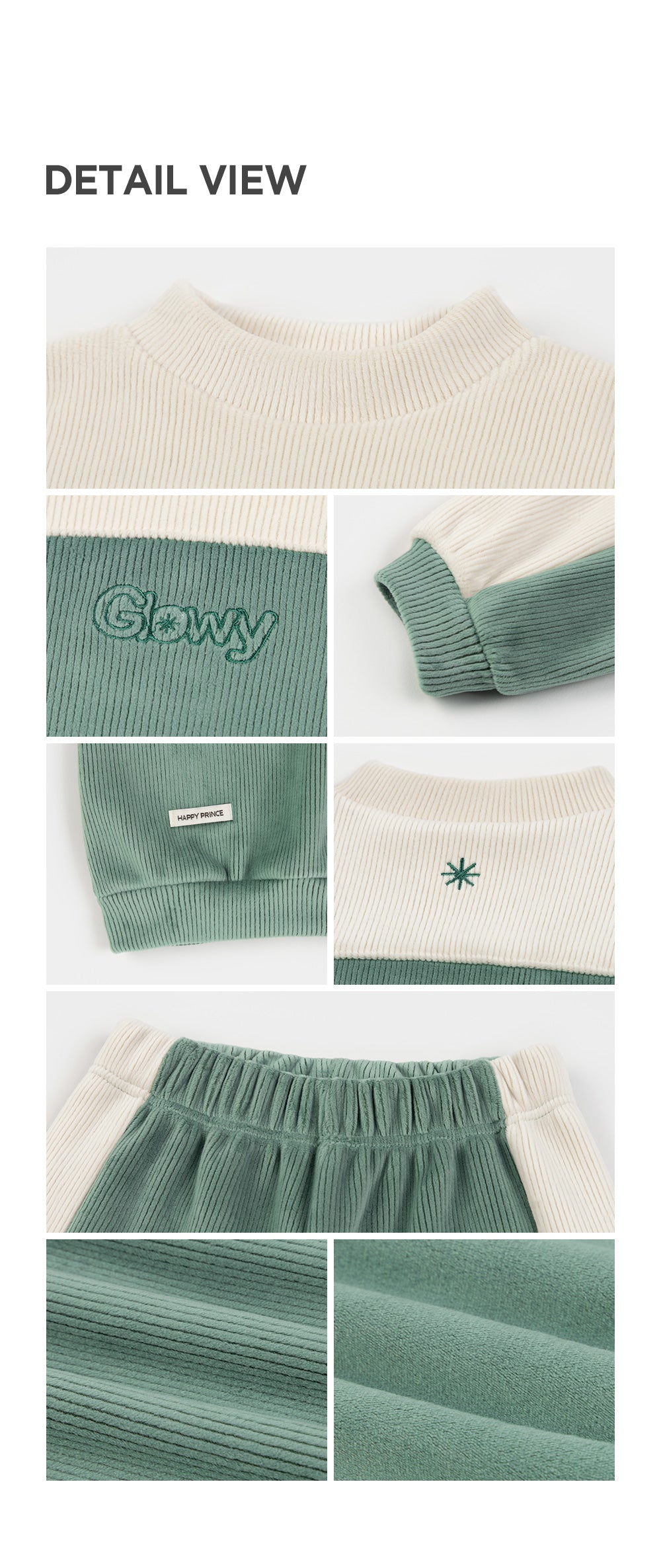 GLOWY DOUBLE VELOUR TOP AND BOTTOM