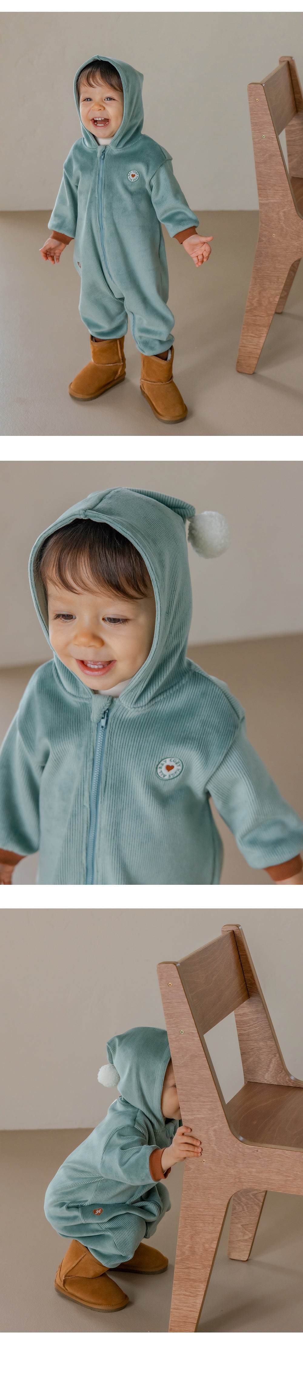 HONEYDEW DOBLE VELOUR COVERALLS