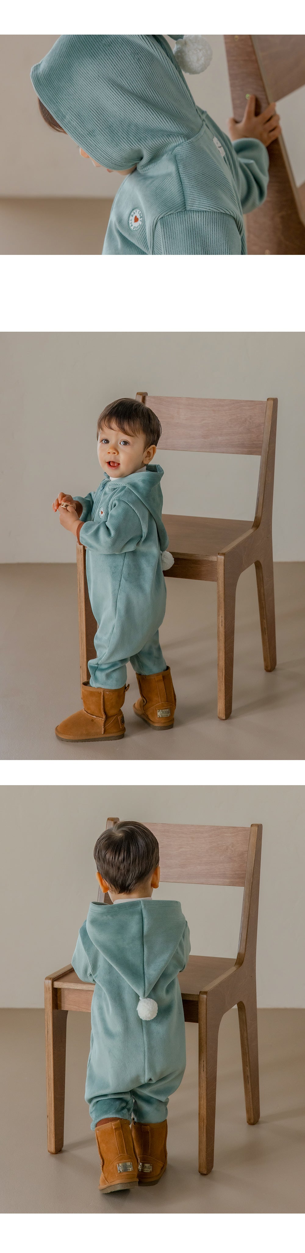 HONEYDEW DOBLE VELOUR COVERALLS