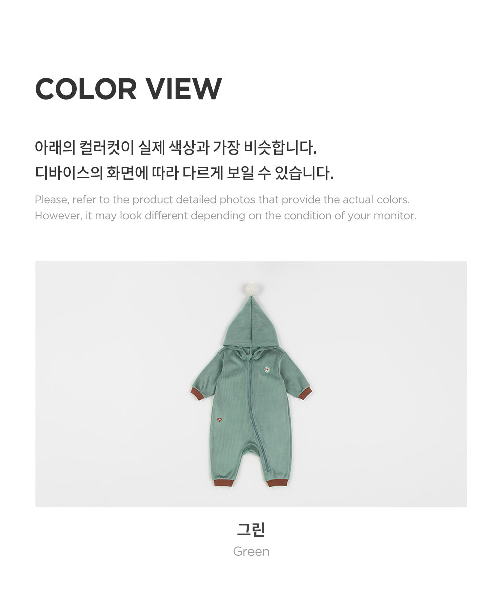 HONEYDEW DOBLE VELOUR COVERALLS