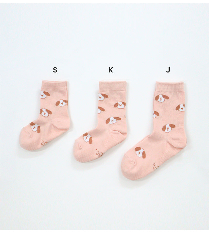 [ANKLE] LOVELY PUPPY 3pairs 1SET