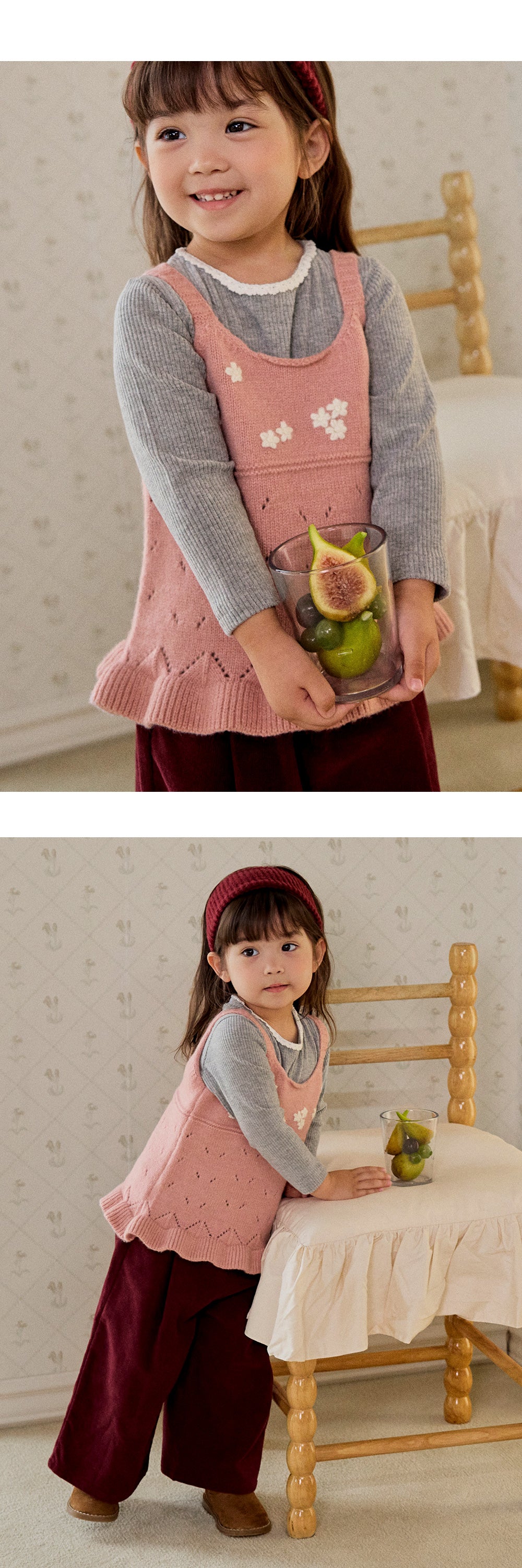 Jane Knit Baby Bustier (SIZE 80-110)