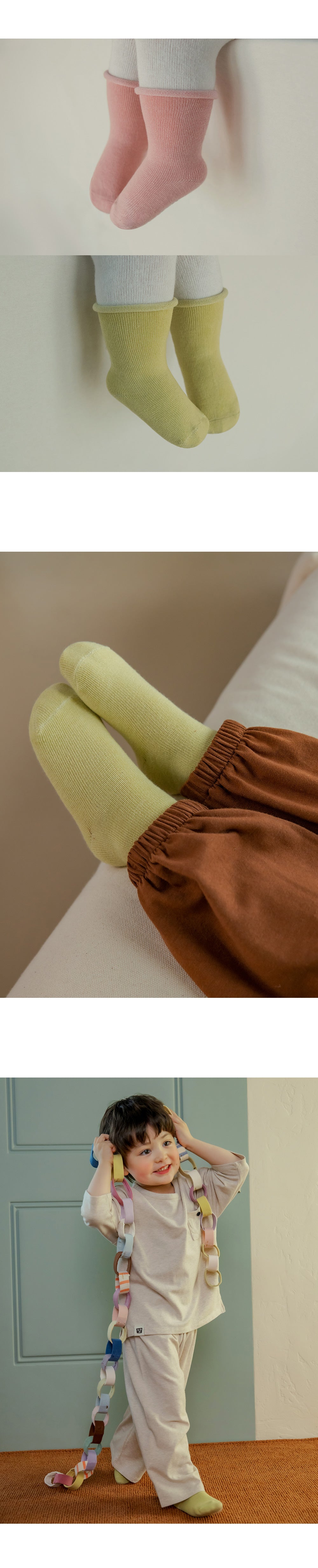 Joy rolling baby socks