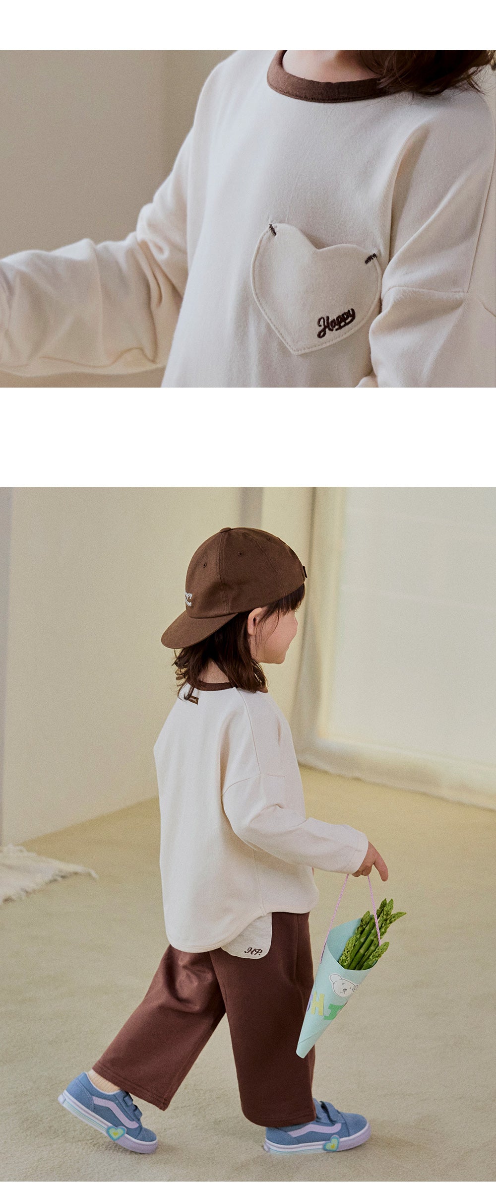 Leaf Modal Long-Sleeve T-shirt (80-130 SIZE)