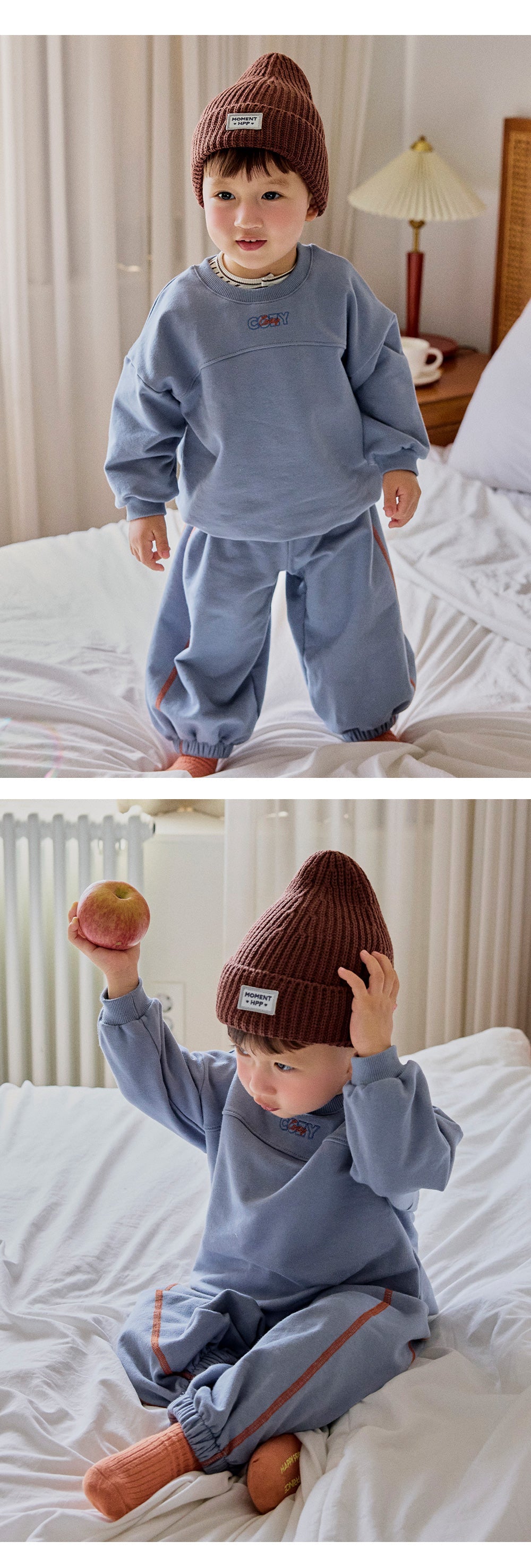 Miles knit baby beanie