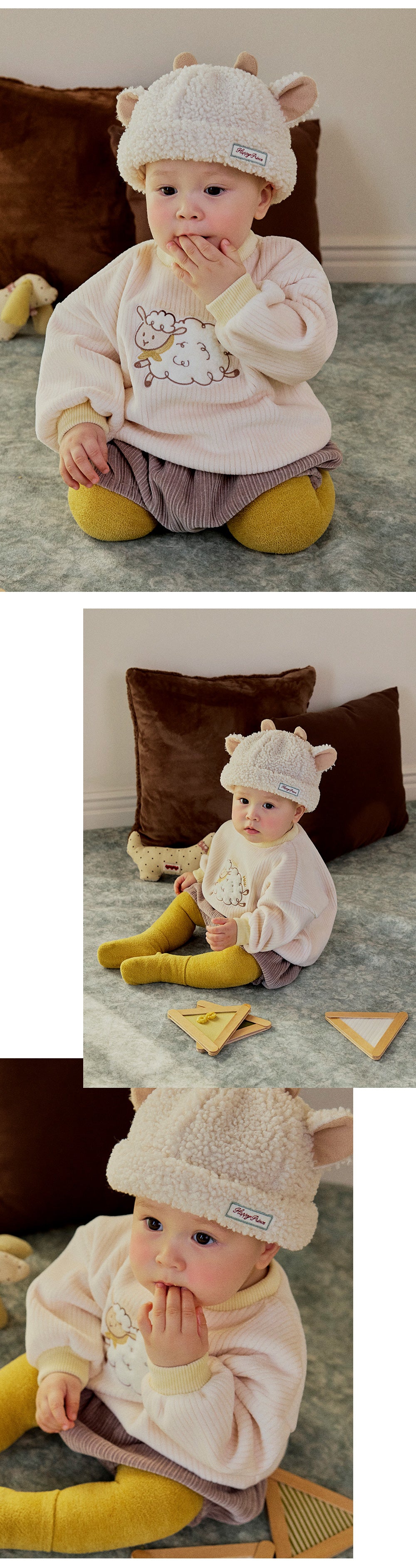 Milky Double Velour Baby Sweatshirt (SIZE 80-110)