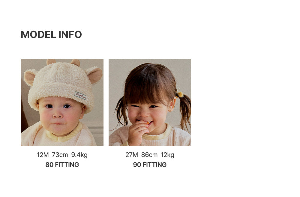 Milky Double Velour Baby Sweatshirt (SIZE 80-110)
