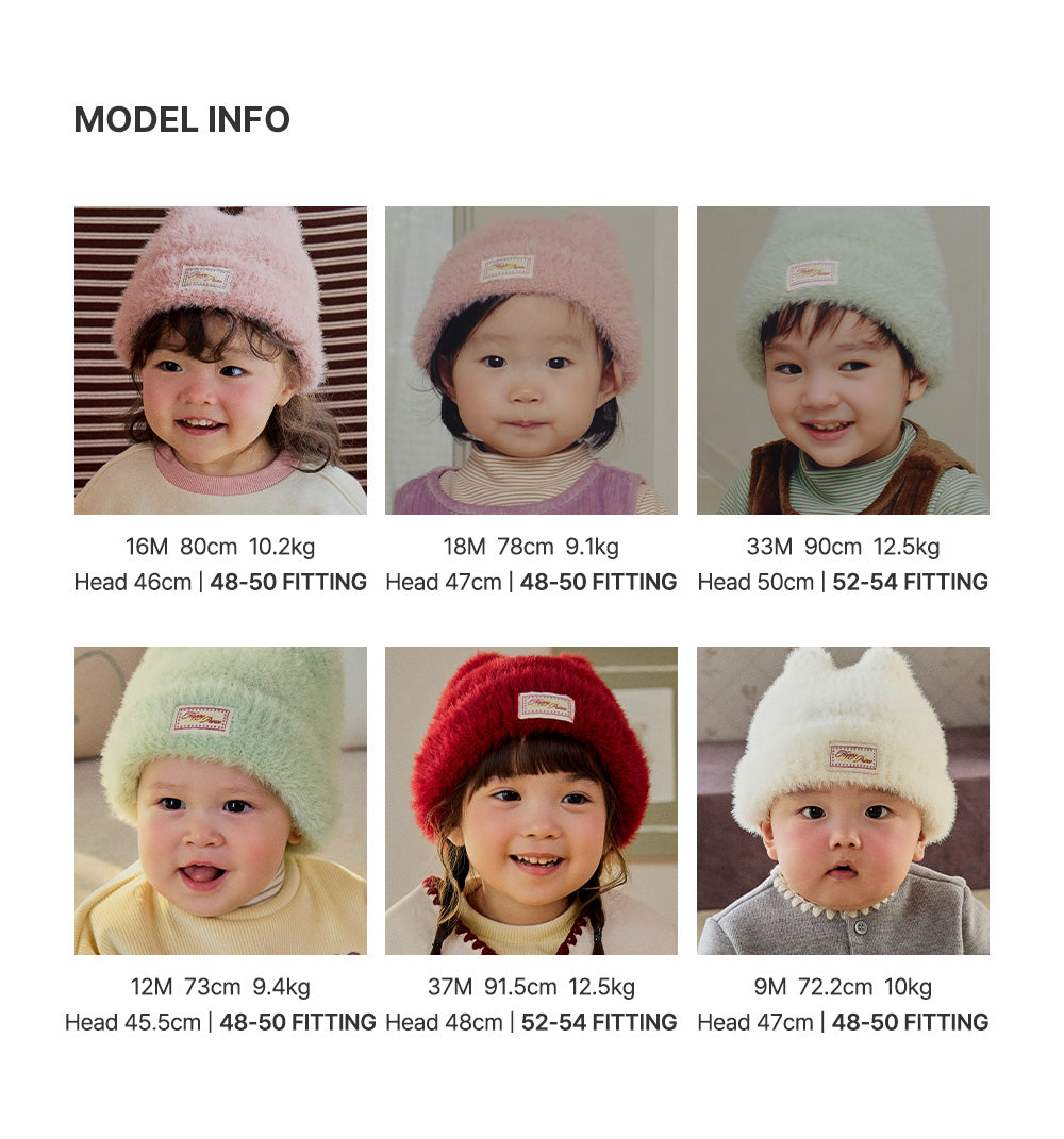 Mink Fluffy Nero Knit Beanie