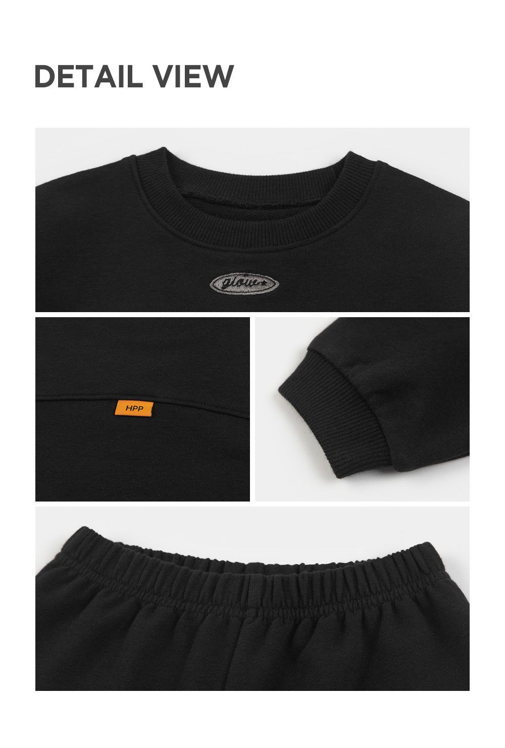 Muscat Top & Bottom Set_Black