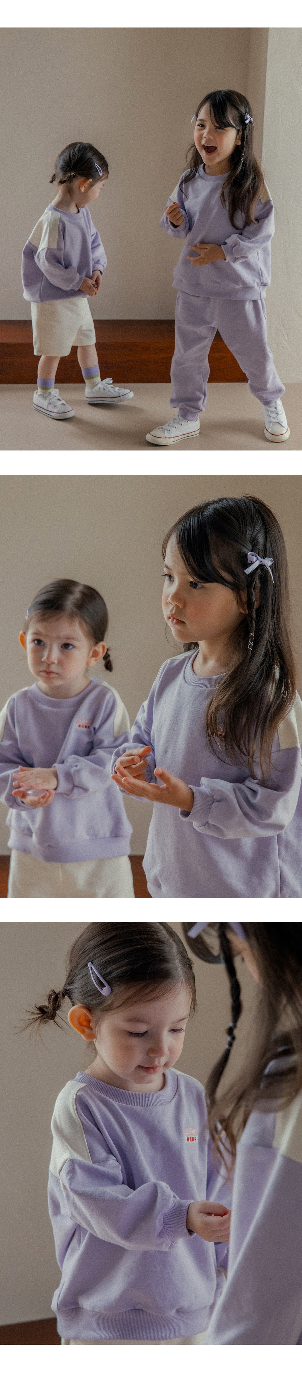 Ollve 3-Piece Top & Bottom Set_Purple