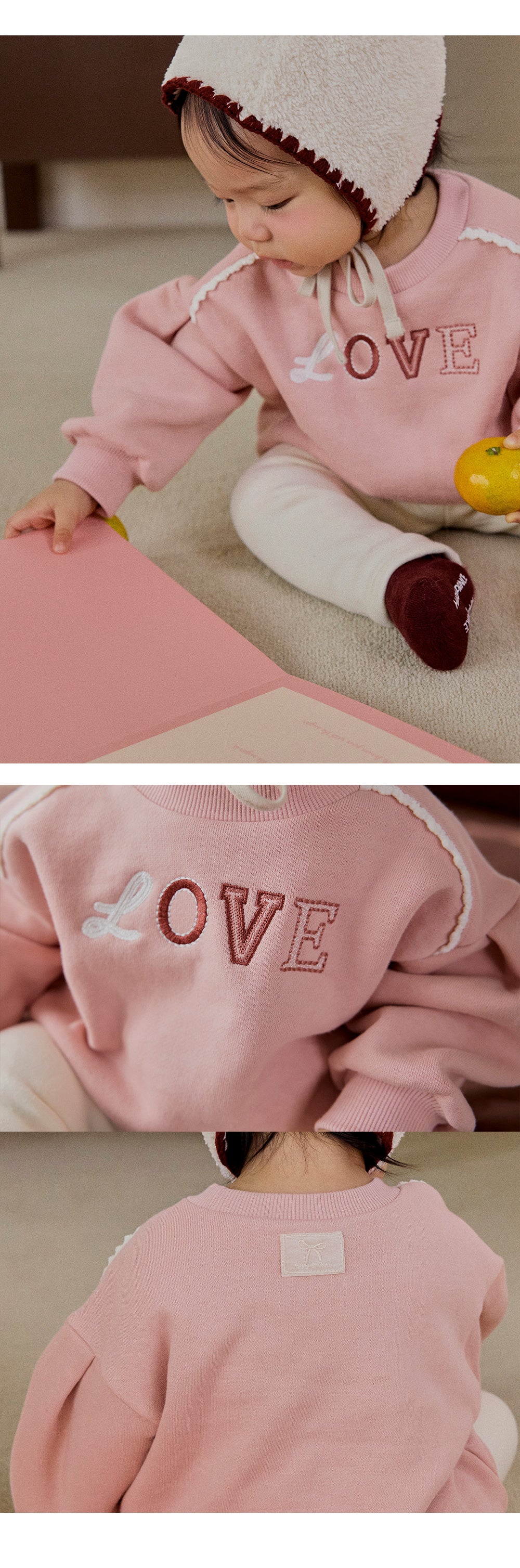 Ple Fleece-Lined Sweatshirt (SIZE 80-130)