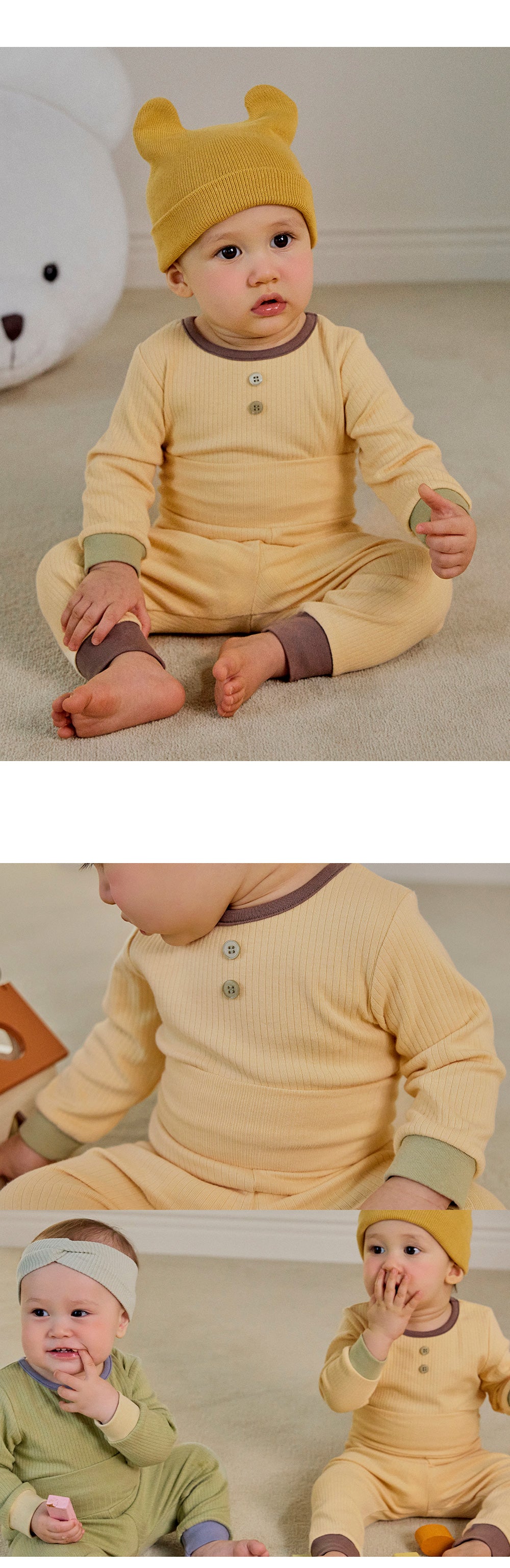 Poco Modal Ribbed Loungewear (SIZE 80-130)
