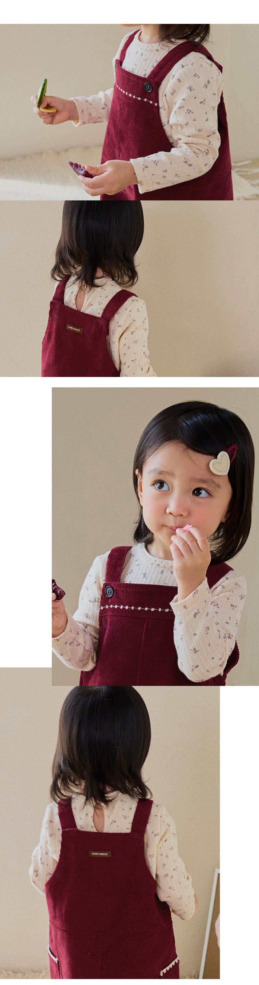 Poplin Eyelet Long-Sleeve T-shirt (80-130 SIZE)