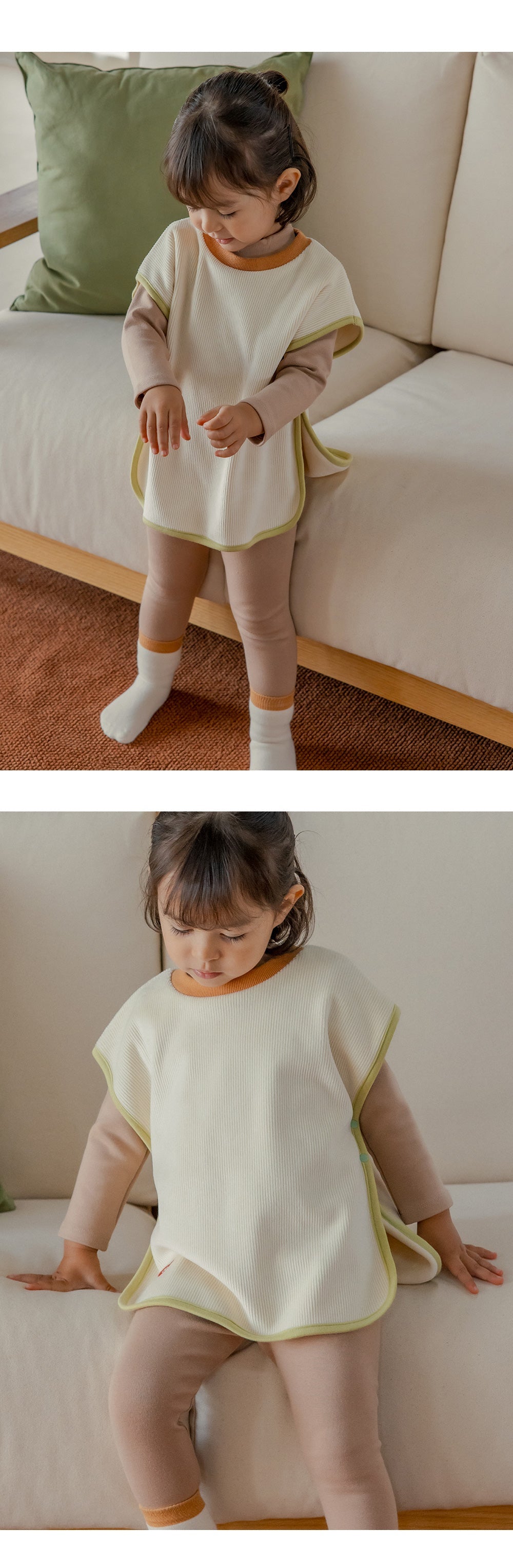 Pure basic modal fleece lined leggings (SIZE 80-130)