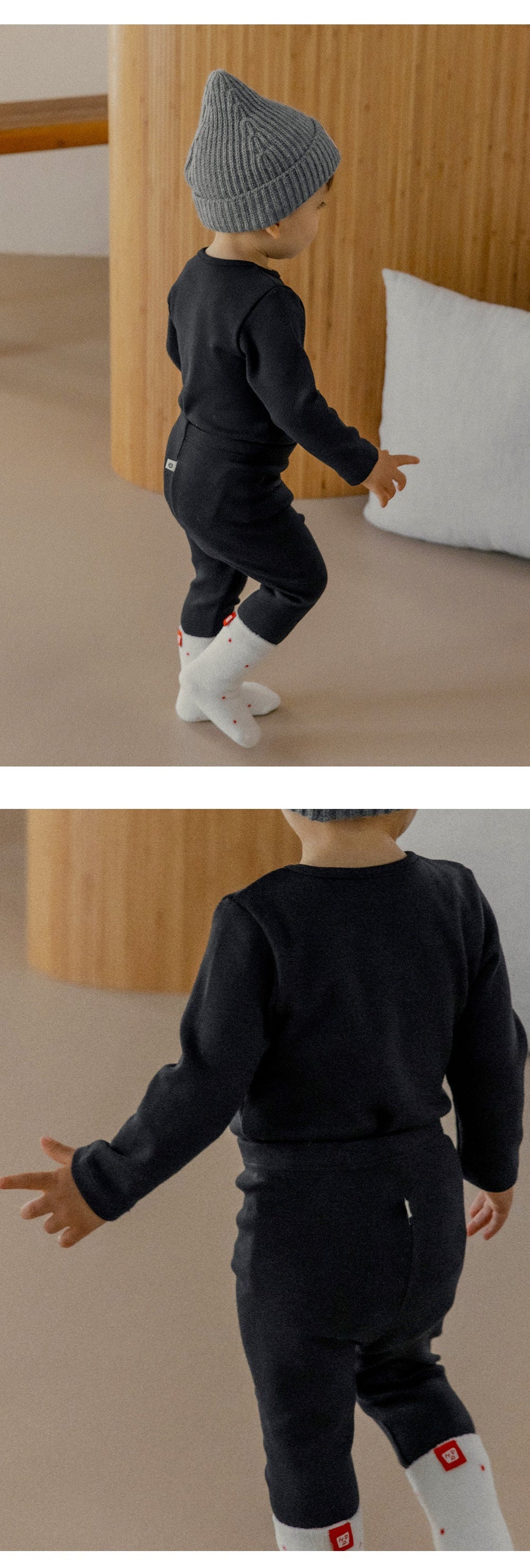 Pure basic modal fleece lined leggings (SIZE 80-130)