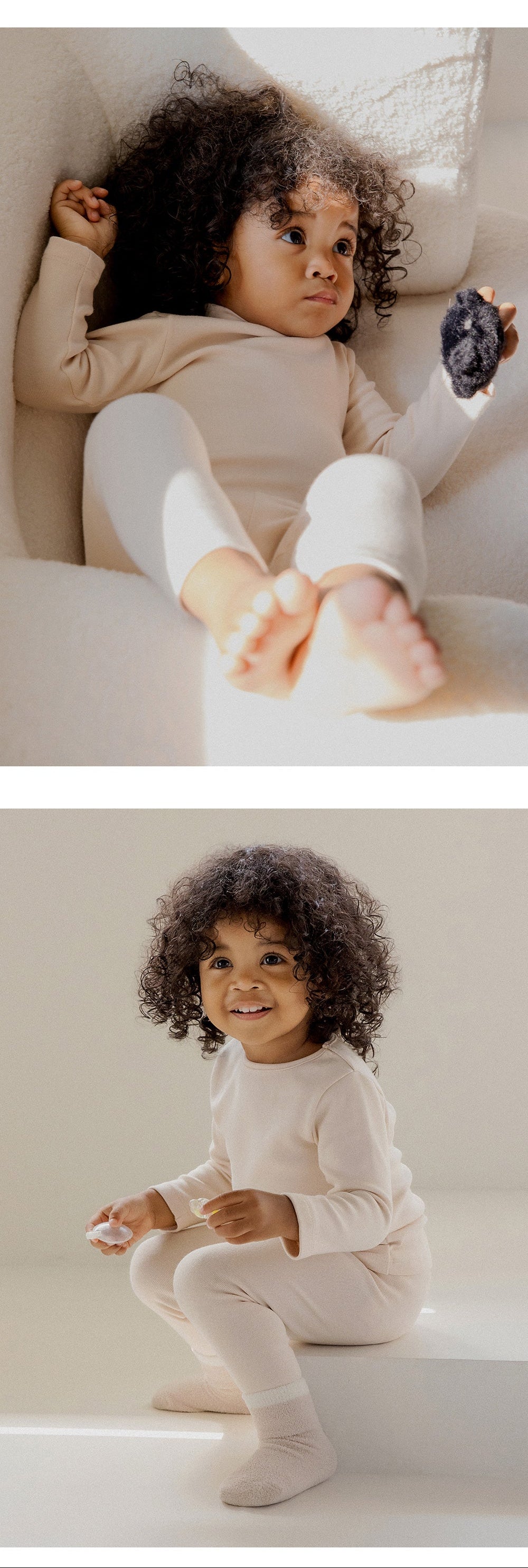 Pure basic modal fleece lined leggings (SIZE 80-130)