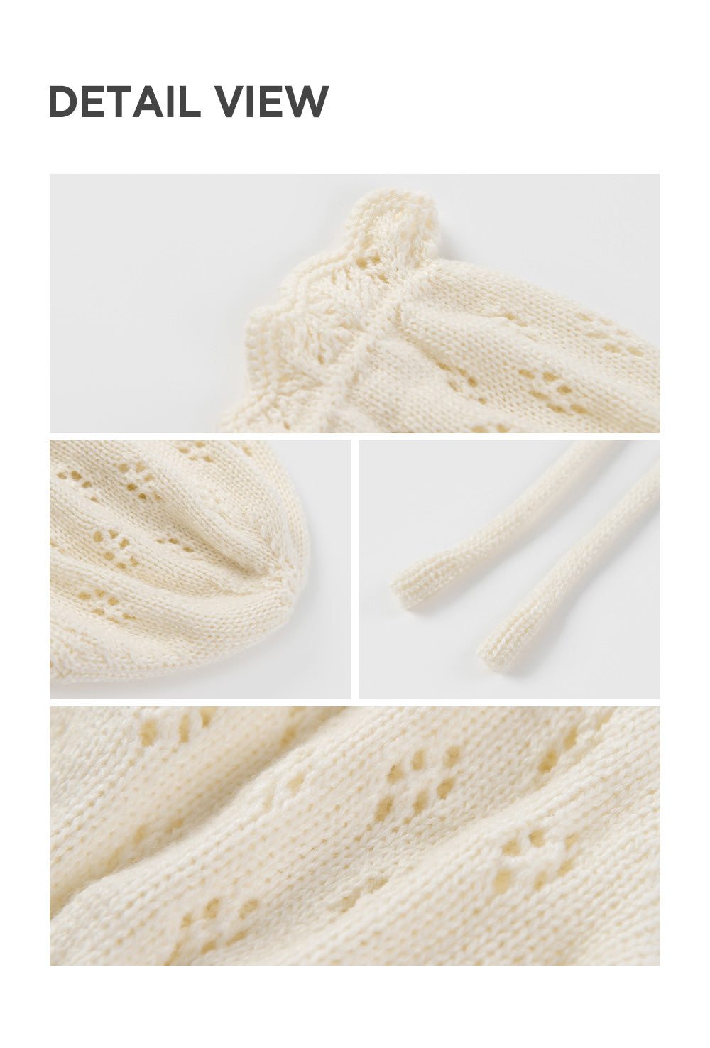 Reeve knit baby bonnet