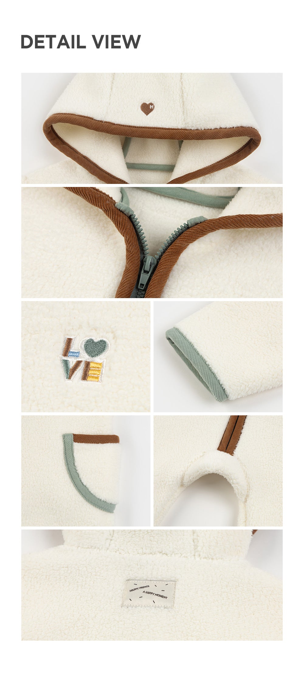 ROIL FLEECE BABY COVERALLS