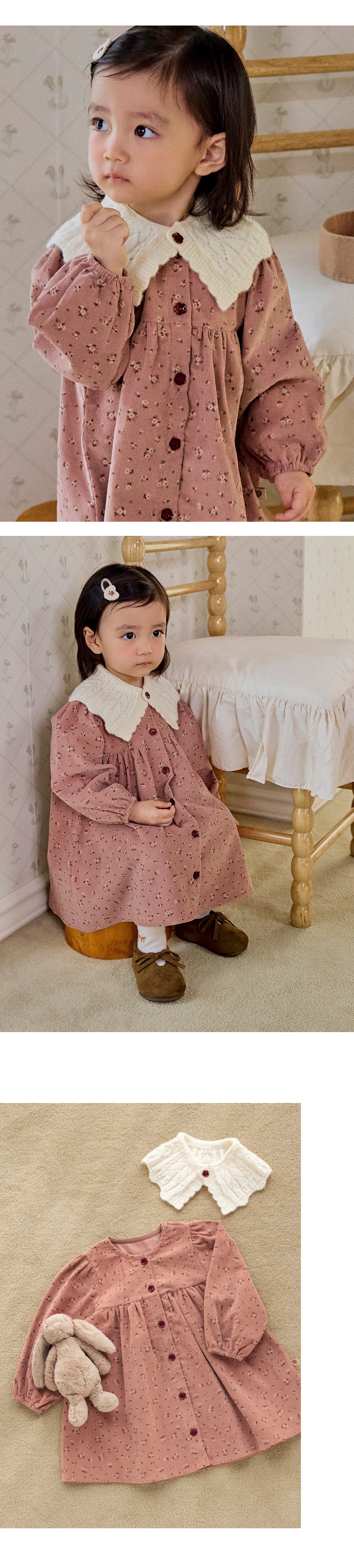 Selena Baby Dress & Cape Set (SIZE 80-110)