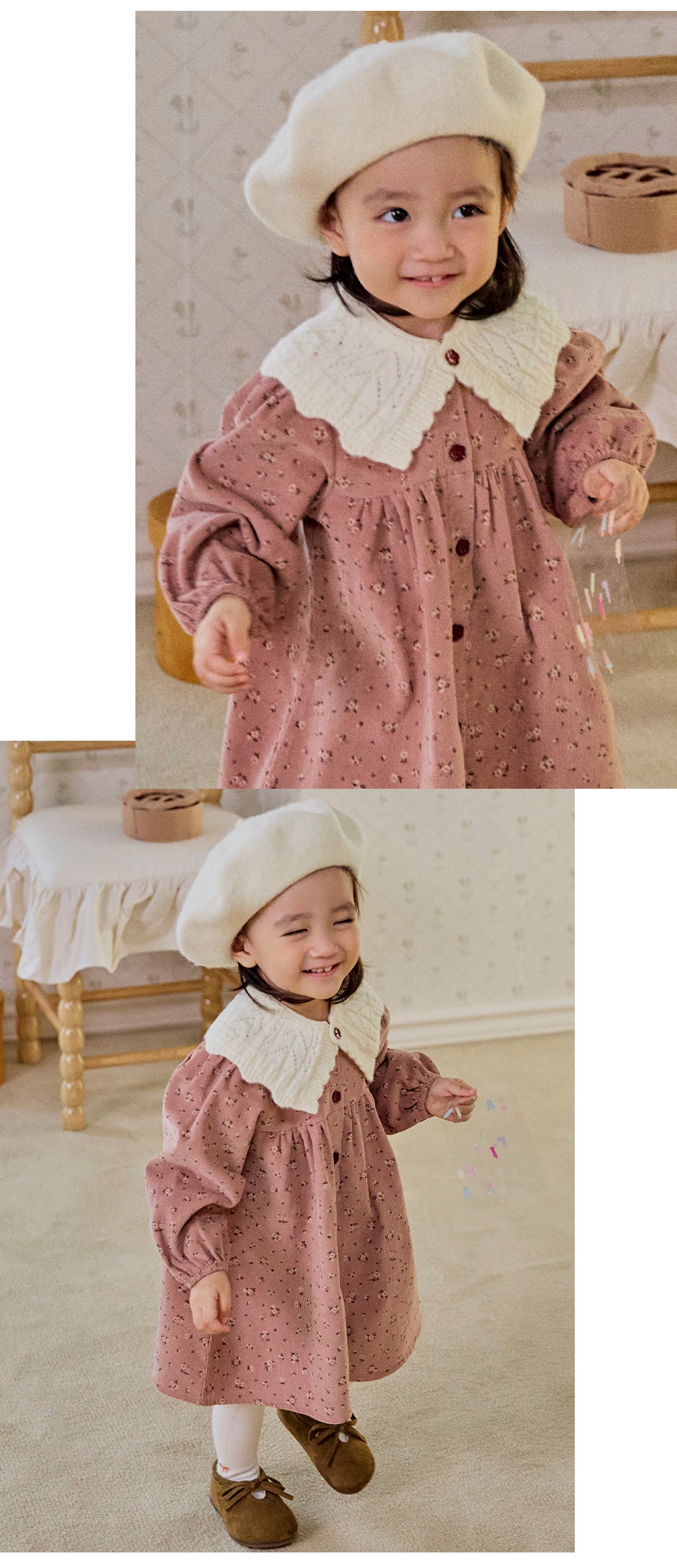 Selena Baby Dress & Cape Set (SIZE 80-110)