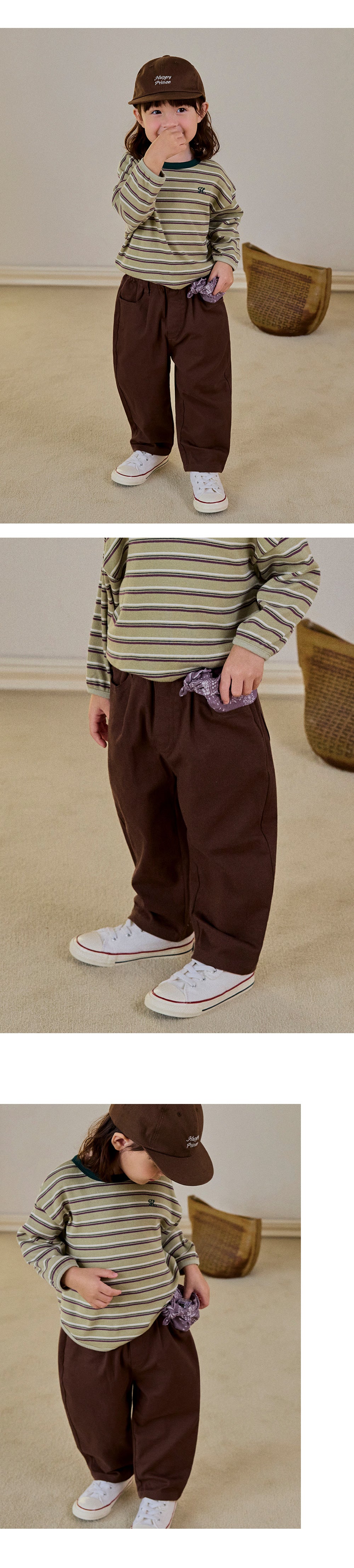 Sepia Curved Pants (90-130 SIZE)