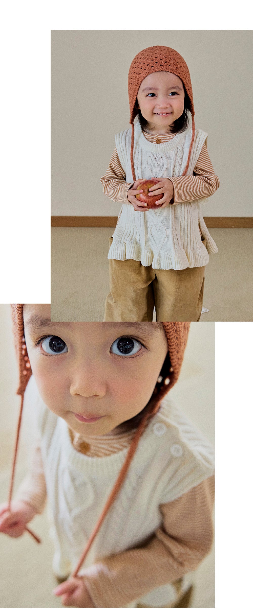 Sophia Knit Vest (90-130 SIZE)