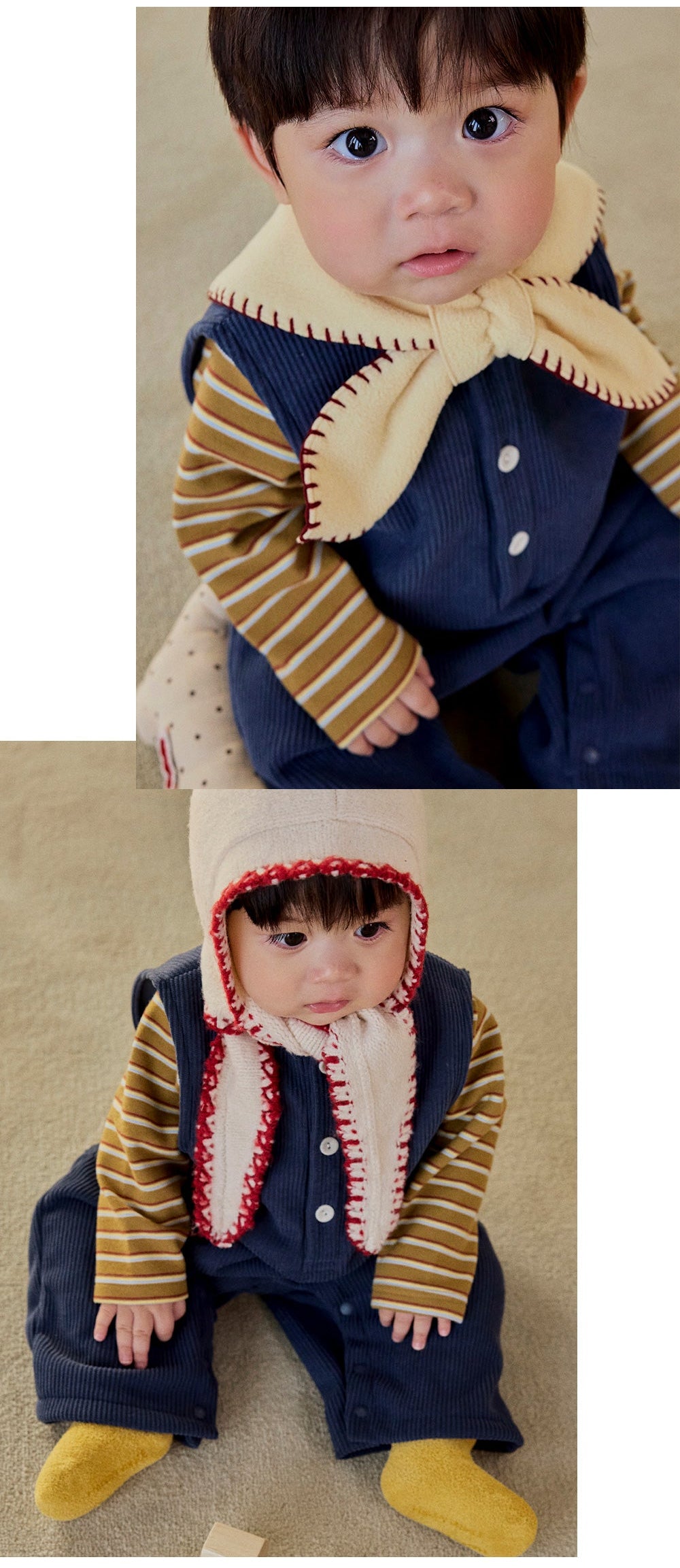 Tiered Long-Sleeve T-shirt (SIZE 80-130)