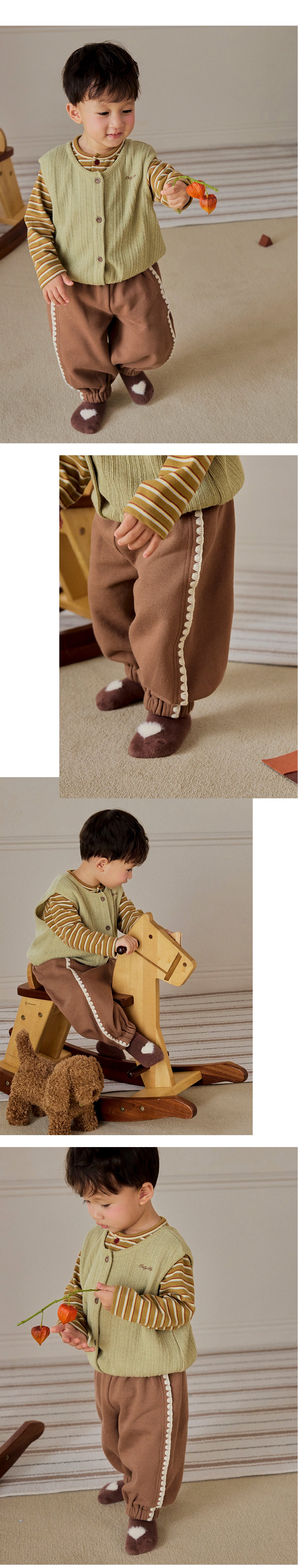 Toto Fleece-Lined Baby Jogger Pants (SIZE 90-110)