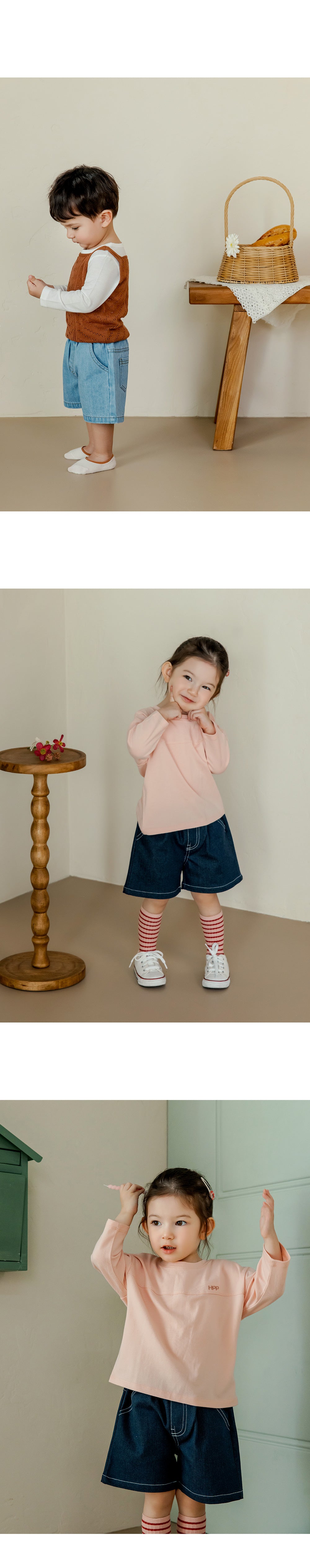 Vito wide denim shorts