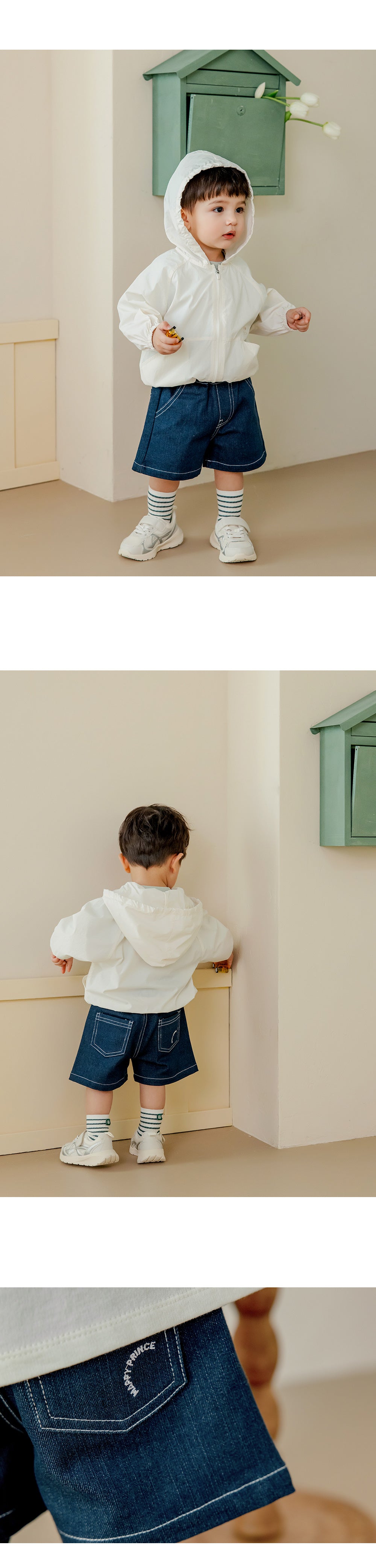 Vito wide denim shorts